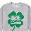 Men's - Marvel - Clover St. Patrick's Day Graphic Fleece Sweatshirt - 2 of 4
