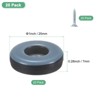 Unique Bargains Polytetrafluoroethylene Screw on Furniture Glides Sliders Grey - 2 of 4