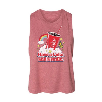 Women's - Coca-Cola - Have A Coke And A Smile Graphic Racerback Tank