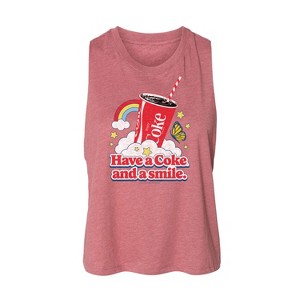 Women's - Coca-Cola - Have A Coke And A Smile Graphic Racerback Tank - 1 of 3