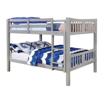 Twin Over Twin Kids' Clare Bunk Bed Gray - ioHOMES