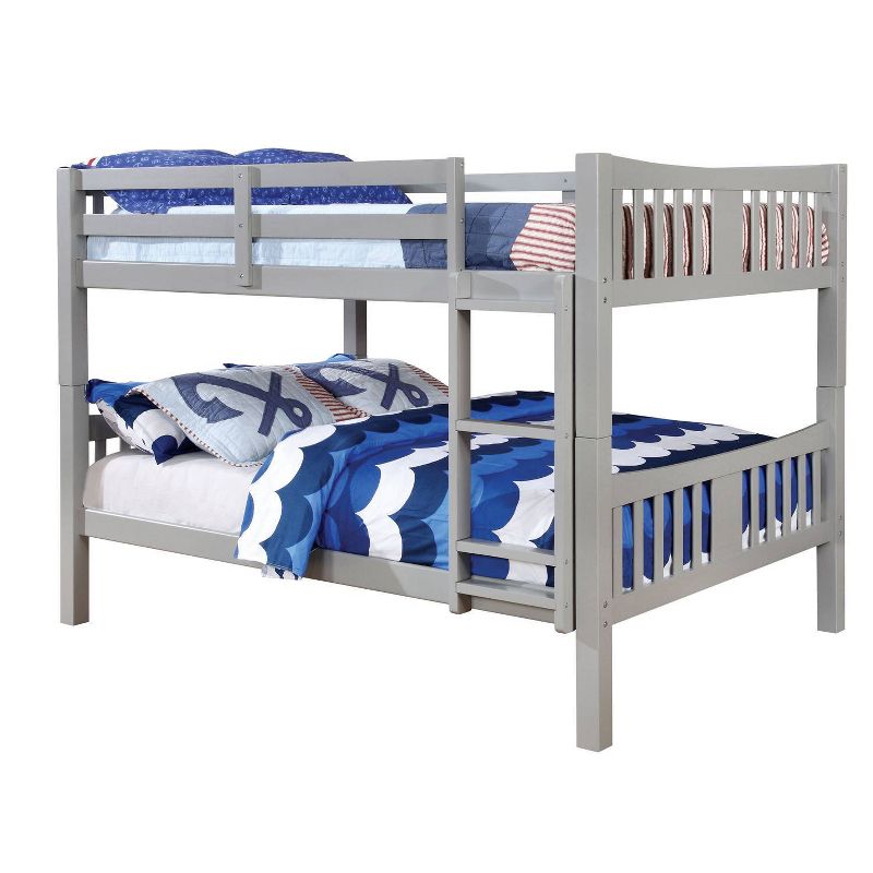Twin Over Twin Kids&#39; Clare Bunk Bed Gray - ioHOMES, 1 of 8