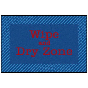 Carpets for Kids Blue & Red Wipe & Dry Classroom Rug 3'x 4' 6" Rectangle - 1 of 4
