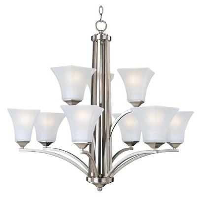 Maxim Lighting Aurora 9 - Light Chandelier in  Satin Nickel
