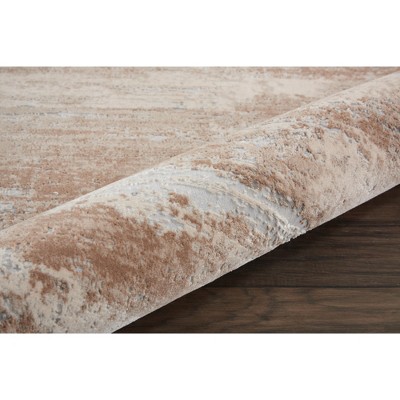 Modern Rustic Abstract 3'11" x 5'11" Gray Synthetic Area Rug