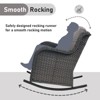 Gymojoy Outdoor Rocking Chair Rattan Rocker Chairs with Cushion - 4 of 4