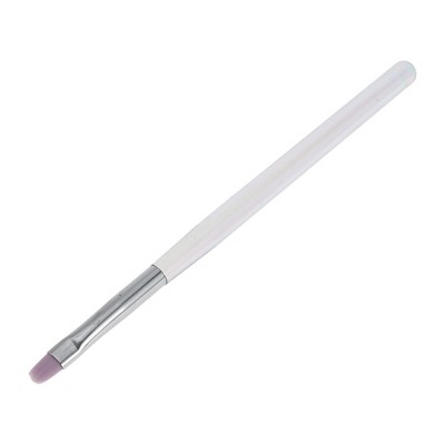 Unique Bargains Fantasy Color Small Square Nail Painting Brushes for Polish Painting Purple 1 Pc