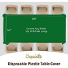 Crown Display 54 in. x 108 in. Plastic Tablecloth - 12 Pack - 4 of 4