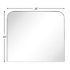 TEHOME Decole Large Rectangular Stainless Steel Framed Wall Mounted Bathroom Vanity Mirror - 4 of 4