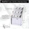 Advanced Organizing Systems - SlantFile-9 Open Roll File Storage Box - Corrugated 26x16.5x16.5 With 9 Compartments - 4 of 4