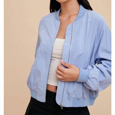 Women's Gart Washed Bomber Jacket - IN-LOOM