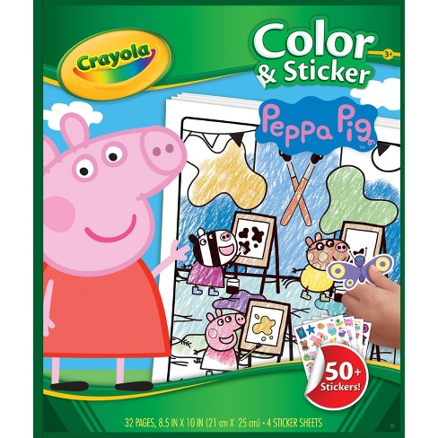 Crayola Peppa Pig Color Sticker Book Target