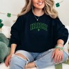 Simply Sage Market Women's Graphic Sweatshirt Embroidered Irish Varsity Clover St. Patrick's Day - Green Ink - 2 of 3