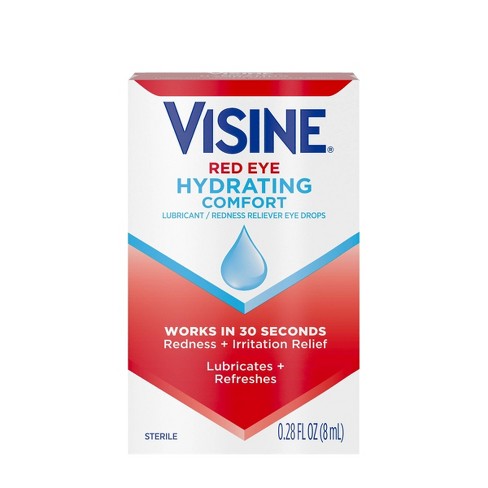 Visine Multi-Symptom Eye Drops - Astringent, Lubricant &  Redness Reliever for Irritated, Dry, Red Eyes - 0.5 fl. oz : Health &  Household