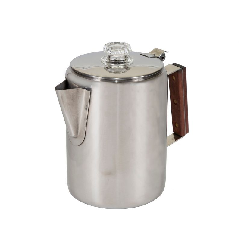 Stansport Stainless Steel Percolator Coffee Pot 9 Cups, 2 of 13