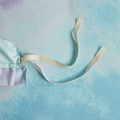 Cassiopeia Aqua Watercolor Tie Dye King/Cal King Duvet Cover Set