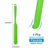 Unique Bargains Silicone Heat Resistant Non-Stick Long Handle Food Spatula for Jars 4 Pcs - 2 of 4