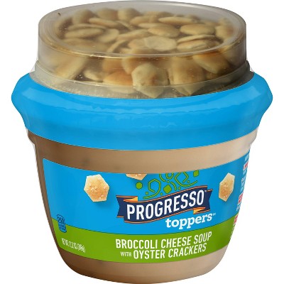 Progresso Toppers Broccoli Cheese Soup with Oyster Crackers - 12.2oz