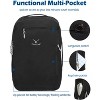 Hynes Eagle 40L Travel Laptop Bag Wristlet Wallet Set-Black - 2 of 4