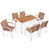 Maggift Outdoor Patio Seating Sets, Distinctive Conversation Friendly Design, Perfect for Gardens, Patios, Living Spaces, Beige, 59"*35.4"*29.5" - 3 of 4