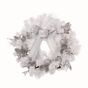 Transpac Artificial Multicolor Christmas Elegant Wreath - 1 of 2