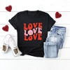 Simply Sage Market Women's Love Stacked Smiley Face Short Sleeve Graphic Tee - 3 of 4