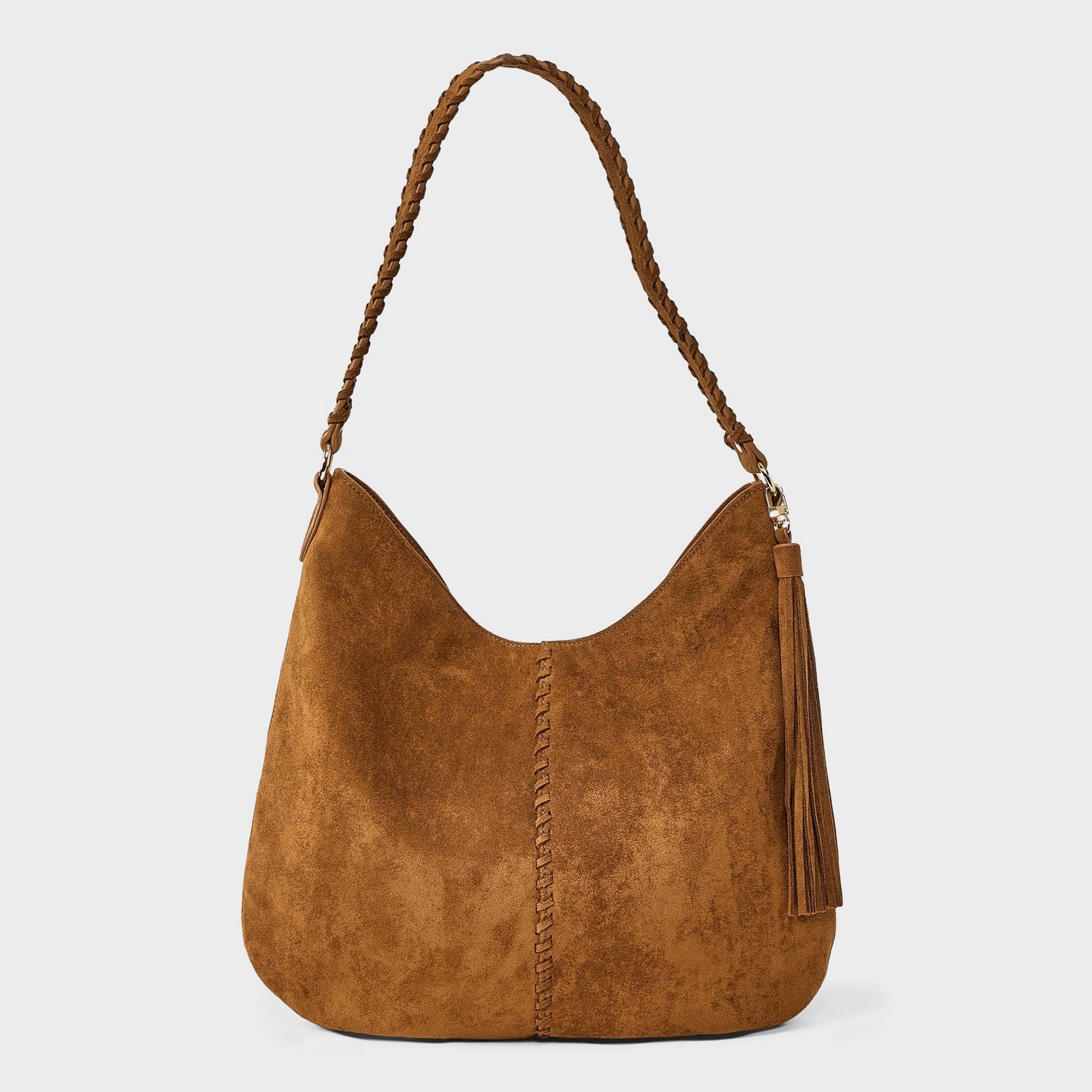 Сумка Universal Thread Western Faux Suede with Tassel Shoulder Purse, цвет: Коричневый — фото 1