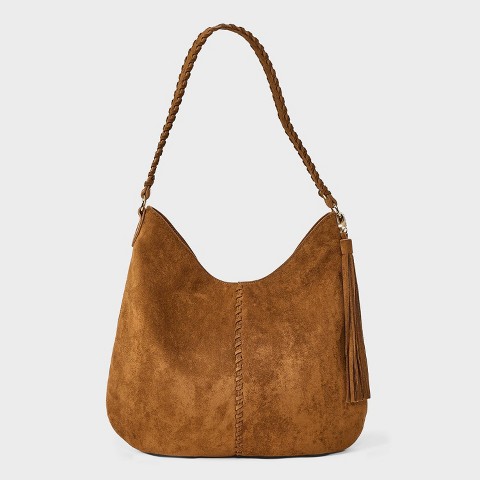 Сумки Universal Thread Western Faux Suede with Tassel Shoulder Bag Purse - Universal Thread™ Brown