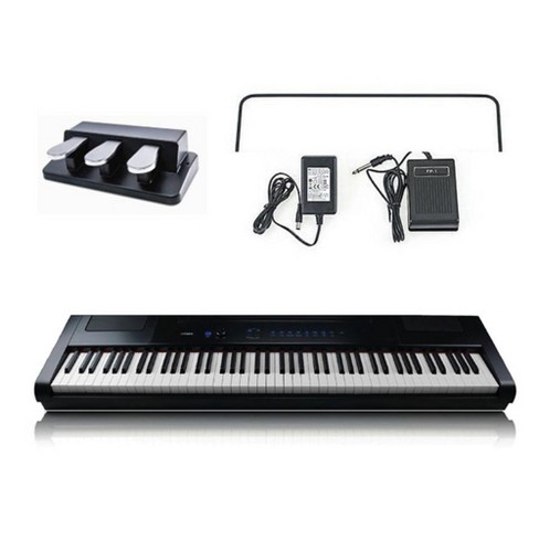 Yamaha P45 88 Key Weighted Action Digital Piano w Power Supply and Pedal  Black