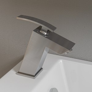 ALFI AB1628-BN Brushed Nickel Single Lever Bathroom Faucet - 1 of 4