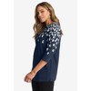 Jessica London Women's Plus Size Stretch Cotton Boatneck Tunic - 4 of 4