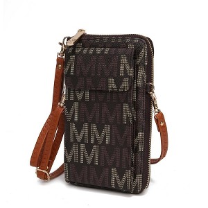 MKF Collection Cossetta Cell Phone Crossbody Wristlet Handbag Vegan Leather Versatile Multi-Use Phone Holder by Mia K - 1 of 4
