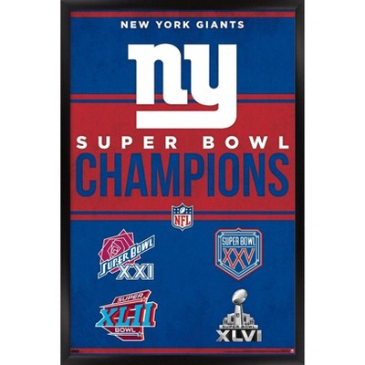 Trends International Nfl New York Giants - Champions 23 Framed Wall Poster  Prints : Target