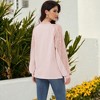 Anna-Kaci Women's Casual Sequin Ballon Long Sleeve Blouse Loose Round Neck Matching Top Party - 4 of 4