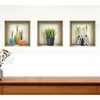 HomeRoots Set of Three Nia Faux Niche 3D Peel and Stick Wall Decals - 2 of 3
