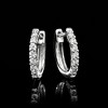 Ross-Simons 0.15 ct. t.w. Lab-Grown Diamond Hoop Earrings in Sterling Silver - 3 of 4