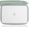 Elanze Designs Large 9x13 inch Stoneware Porcelain Baking Dish With Stainless Steel Rack, Grey - 4 of 4