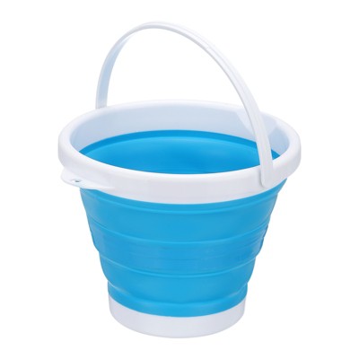 Unique Bargains Space Saving Portable Collapsible Plastic Cleaning Bucket