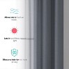HLC.ME Semi Sheer Voile Light Filtering Transparent Window Curtain Grommet Panels - Set of 2 - 3 of 4