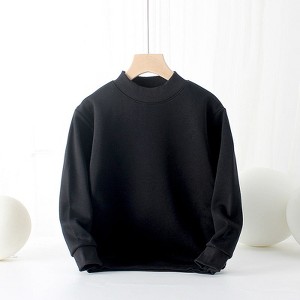 MyKids-USA Baby Solid Color Thickened Autumn Basic Hoodies - 1 of 4