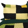 Slickblue Full/Queen Quilt Set, 100% TC Fabric Vermicelli Quilted Patchwork, Reversible, Multi Design & Color, 3pc - 3 of 4