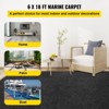 VEVOR Boat Carpet, 6 ft x 18 ft Marine Carpet for Boats, Waterproof Black Indoor Outdoor Carpet with Marine Backing,Black - 3 of 4