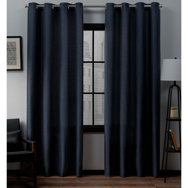 Set of 2 Loha Linen Window Curtain Panel - Exclusive Home&#153;, 1 of 12