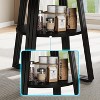 47.2" Round Dining Table for 4-6, Farmhouse Kitchen Table with Storage Shelf, Sturdy Metal Legs, Space-Saving Circle Table - 3 of 4