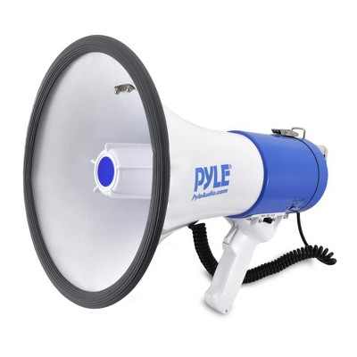 Photo 1 of **PARTS ONLY, RUSTED AND HAS SAND, NON-FUNCTIONAL** PylePro PMP50 50 Watt 1,200 Yard Sound Range Portable Bullhorn Megaphone, Blue