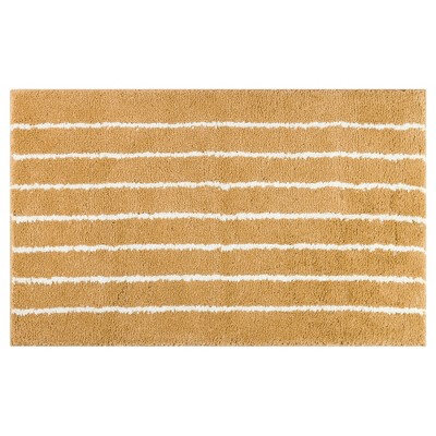 Unique Bargains Striped Pattern Soft Absorbent Non-Slip Bath mat