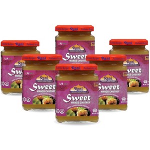 Sweet Mango Chutney - 12.3oz (350g) Pack of 6 - Rani Brand Authentic Indian Products - 1 of 4