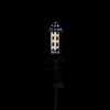 Northlight 40.5" White and Blue USA Stars Striped Rocket Solar Powered Metal Pathway Marker - 3 of 4