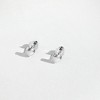 Girls' Puffed Polished Heart Screw Back Sterling Silver Earrings - In Season Jewelry - 4 of 4