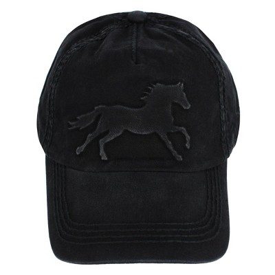 CTM Unisex Vintage Style Horse Baseball Cap